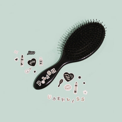 Daily Polish Boar Bristle Brush Black
