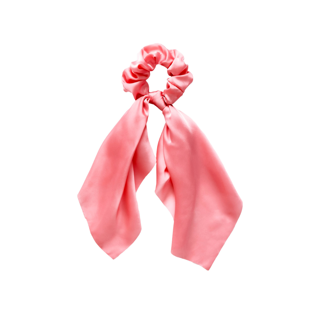 Pink Hair Scarf Scrunchie